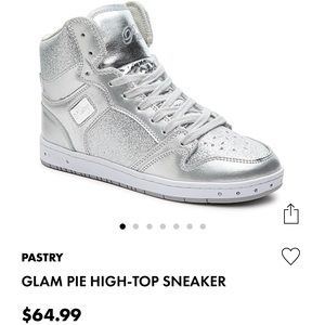 Pastry Silver Sparkle Size 8 Sneakers